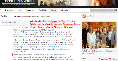 Beweisfoto (Screenshot vom 24. Mai 2012) mit von mir hinzugefügtem Text in rot und URL in schwarz.